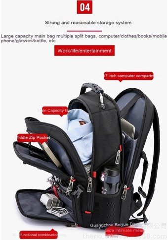 Happyplanet Xiaoqitt Siyah Erkek Sırt Çantası