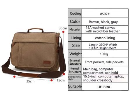 Augur 8507 Retro Çapraz Koyu Gri Erkek Sırt Çantası