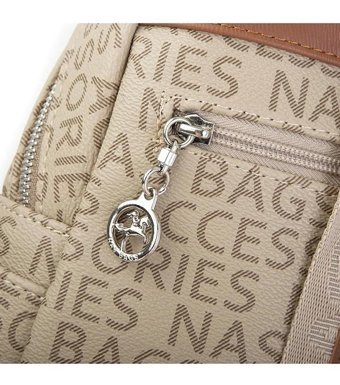 Nas Bag 1201 Yazılı Vizon Taba Kadın Sırt Çantası