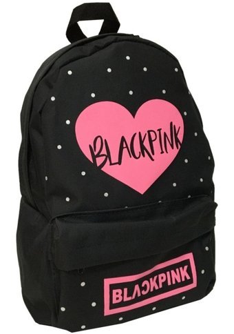 Butik Buruc Siyah Black Pink Yazı Baskılı 18755 Siyah Kadın Sırt Çantası