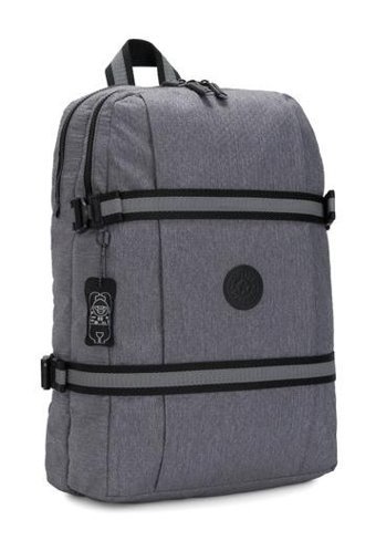 Kipling Tamiko P Orta Boy Gri Carbon Emboss Reflectı Gri Kadın Sırt Çantası