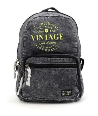 Oldcottoncargo Old Cotton 5055 Antrasit Vintage Sırt Seyahat Kadın Sırt Çantası