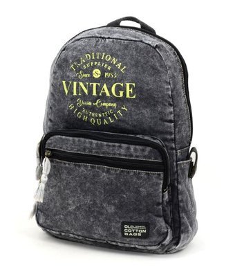 Oldcottoncargo Old Cotton 5055 Antrasit Vintage Sırt Seyahat Kadın Sırt Çantası