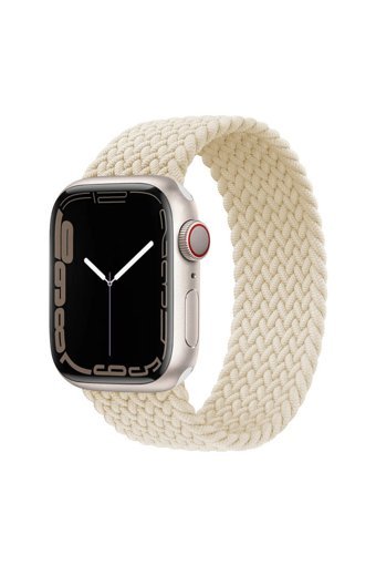 W Wopiece Örgülü Esnek 38-40-41 mm Yetişkin Akıllı Saat Kordonu Bej