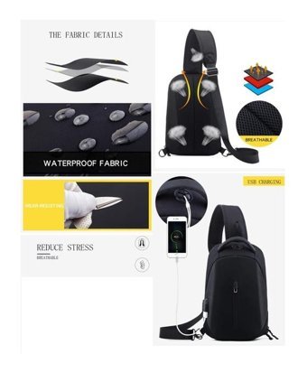 Dc Meilun Usb Şarj Portlu Dc7002 Çok Renkli Erkek Sırt Çantası