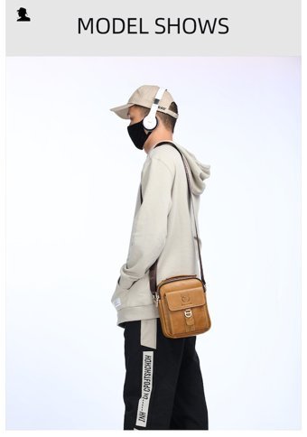 Bull Captan Hakiki Deri Casual Crossbody Kahverengi Erkek Sırt Çantası