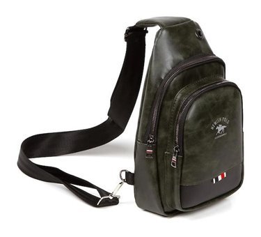 Newish Polo Body Bag Usb Kulaklık Çıkışlı Çapraz Haki Erkek Sırt Çantası