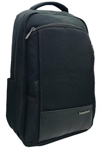 Necati Tek Bölmeli 15.6 İnc Petli Laptop Bölmeli Siyah 668 Erkek Sırt Çantası