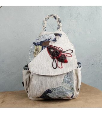 Kipling Lebıhmurah Wbp234 Çin Tarzı Retro Etnik Kız Kadın Sırt Çantası