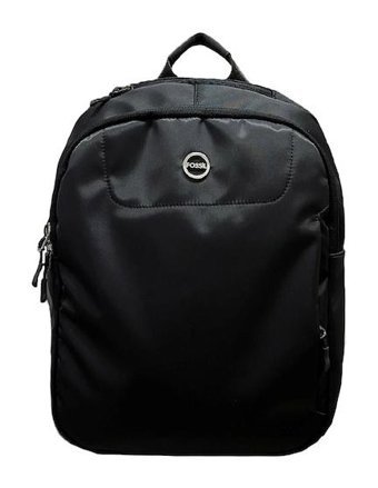 Fossil Siyah Gümüş Logo Siyah Kadın Sırt Çantası