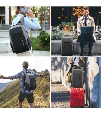 Sansan Laptop Kadın Kolej Siyah Erkek Sırt Çantası