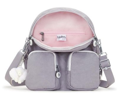 Kipling Firefly Up Küçük Boy Gri Tender Grey Kadın Sırt Çantası