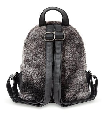 Mavi Gri Peluş 1911678 900 Kadın Sırt Çantası