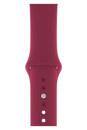 W Wopiece 2-3-4-5-6-7-8-Se Silikon 38-40-41 mm Yetişkin Akıllı Saat Kordonu Bordo