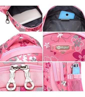Sones Girls Sweet Moda Aşınmaya Dayanıklı Su Geçirmez Pembe Erkek Sırt Çantası