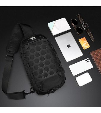 Ozuko9357 Şık Crossbody Kamuflaj Erkek Haki Sırt Çantası