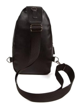 Newish Polo Body Bag Çapraz Ve Siyah Suni Deri Erkek Sırt Çantası