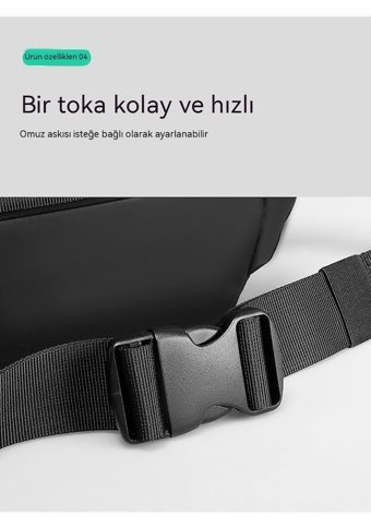 Happyplanet Günlük Spor Çapraz Gri Erkek Sırt Çantası - Mavi