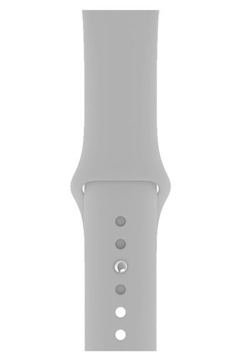 W Wopiece 1-2-3-4-5-6-7-Se Silikon 38-40-41mm Yetişkin Akıllı Saat Kordonu Gri