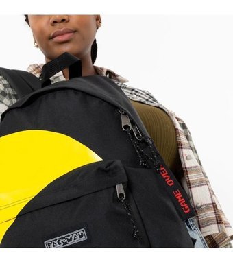 Eastpak Ek620 Padded Pak'R Pacman Placed Siyah Kadın Sırt Çantası