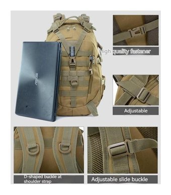 Happyplanet Xiaoqittaçık Kamuflaj 02 Siyah Erkek Sırt Çantası