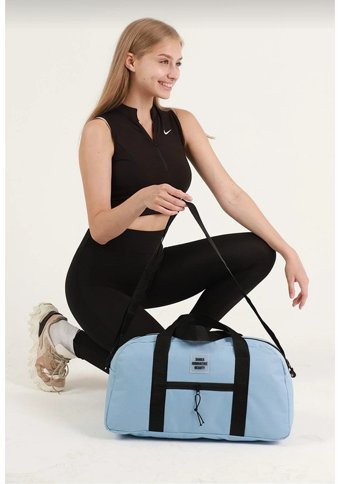Essente Önü Cepli Uzun Askılı Fitness Ve Spor Gri Kadın Sırt Çantası