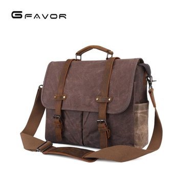 Gfavor T0012 Mumlu Kanvas Çapraz Gri Erkek Sırt Çantası