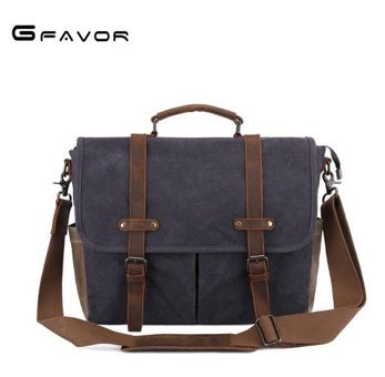 Gfavor T0012 Mumlu Kanvas Çapraz Gri Erkek Sırt Çantası