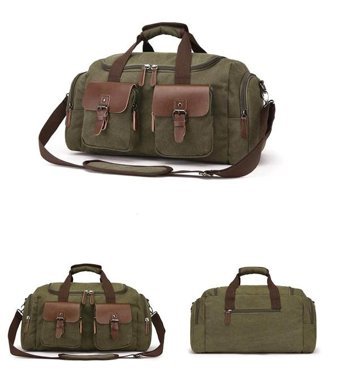 Zuolunduo Kanvas Crossbody Erkek Haki Sırt Çantası