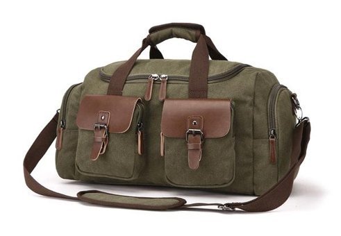 Zuolunduo Kanvas Crossbody Erkek Haki Sırt Çantası