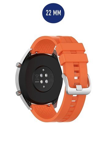 Conocer Gt-Gt2-Gt3-Gt2 Pro-Gt 3 Pro Silikon 46 mm Yetişkin Akıllı Saat Kordonu Turuncu