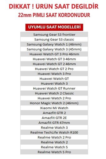 Conocer Gt-Gt2-Gt3-Gt2 Pro-Gt 3 Pro Silikon 46 mm Yetişkin Akıllı Saat Kordonu Turuncu