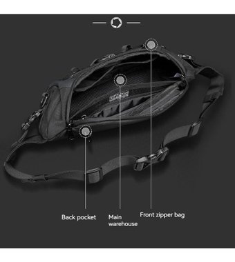 Ozuko Çok Fonksiyonlu Crossbody Erkek Haki Sırt Çantası
