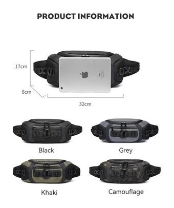 Ozuko Çok Fonksiyonlu Crossbody Erkek Haki Sırt Çantası