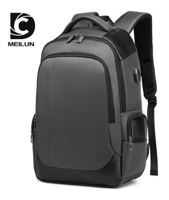 Dc Meilun Günlük Usb Nefes Alabilen Gri Erkek Sırt Çantası