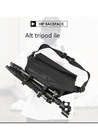 Happyplanet Crossbody Su Geçirmez Motosiklet Siyah Erkek Sırt Çantası