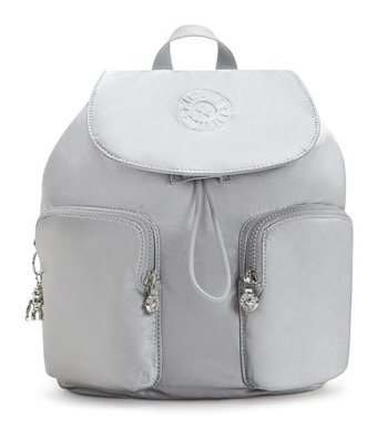 Kipling Anto S Küçük Boy Gri Sılver Glam Kadın Sırt Çantası