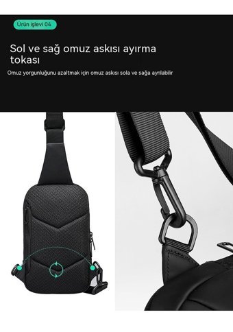 Eternal Luck Su Nırında Siyah Erkek Sırt Çantası