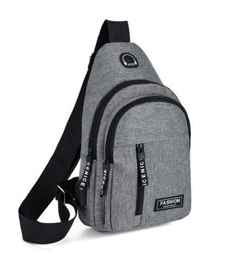 Happyplanet Çok Fonksiyonlu Spor Ve Eğlence Usb Arayüzü Gri Erkek Sırt Çantası