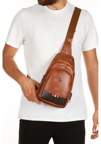 Newish Polo Body Bag Usb Kulaklık Çıkışlı Çapraz Taba Erkek Sırt Çantası