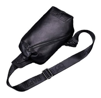 Bull Captan Deri Crossbody Siyah Erkek Sırt Çantası