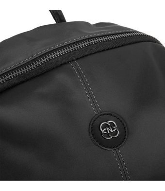 Nas Bag931 Saten Deri Kadın Rt Siyah Erkek Sırt Çantası