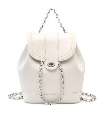 Worryfreeshopping Zincir Crossbody Bag8544 Beyaz Gümüş Kadın Sırt Çantası