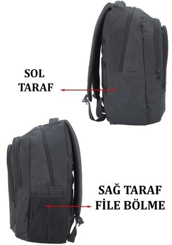 Case Club Siyah Su Geçirmez Kumaş Siyah Kadın Sırt Çantası