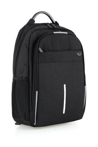 Ççs 51433 Laptop Bölmeli Siyah Erkek Sırt Çantası
