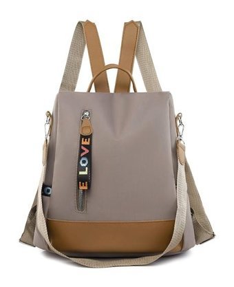 Worryfreeshopping Oxford Kumaş Bag5883 Haki Kadın Sırt Çantası