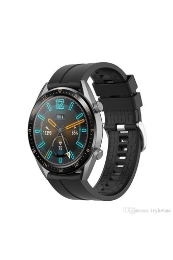Conocer Watch Gt-Gt2-Gt3-Gt2e-Gt2 Pro-Gt3 Pro-Watch 3 -3 Pro Silikon Yetişkin Akıllı Saat Kordonu Siyah