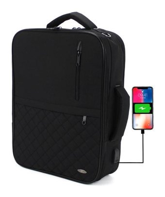 Case Club Usb Aparatlı Fonksiyonel 156'' Rt Siyah Erkek Sırt Çantası