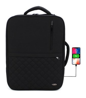Case Club Usb Aparatlı Fonksiyonel 156'' Rt Siyah Erkek Sırt Çantası
