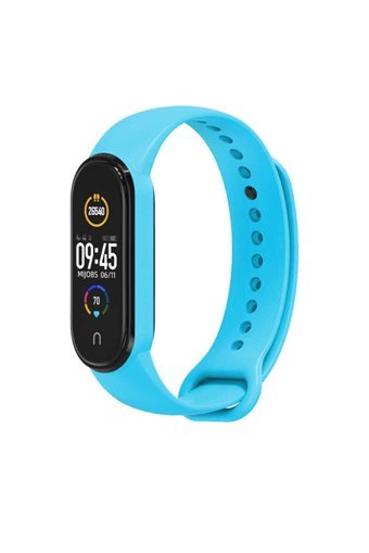 Fibaks Mi Band 5 Silikon Yetişkin Akıllı Saat Kordonu Mor